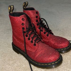 DR. Marten’s Red sparkle